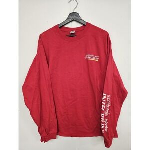 Integrilin Shirt Mens XL Red‎ Long Sleeve Pharmaceutical Promo Anvil Graphic